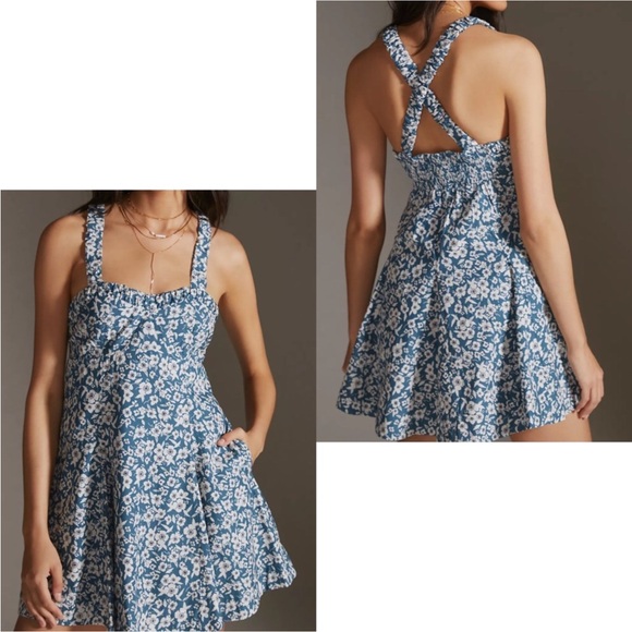 Anthropologie Dresses & Skirts - Anthropologie Maeve Sweetheart Mini Dress Floral